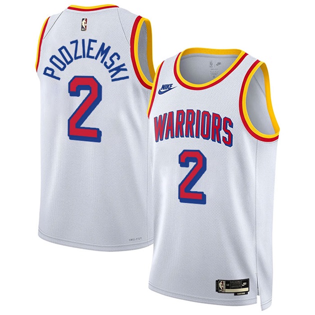 Brandin Podziemski Golden State Warriors 2024 Classic Edition Fan Support Team Jersey – White