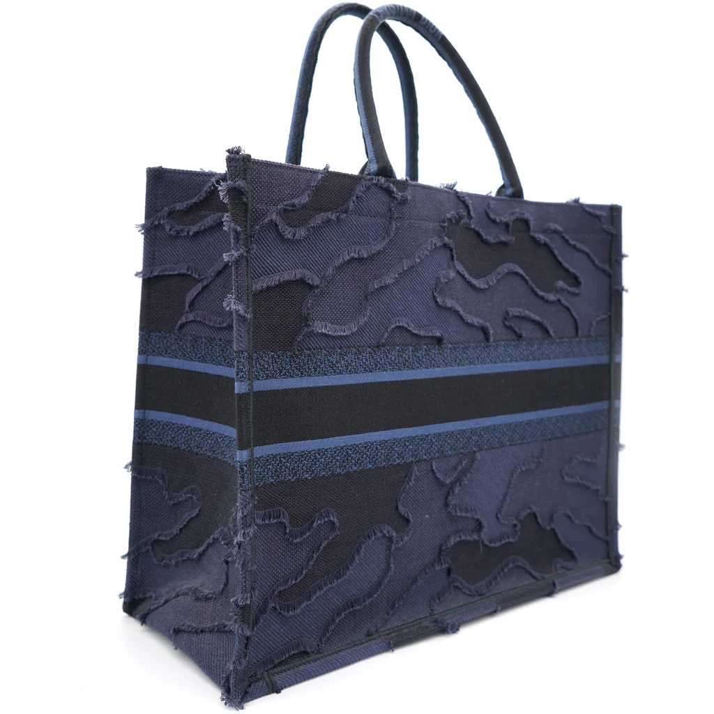 TOP Christian Dior Book Tote Bag 41× 34×18cm - Dark Blue