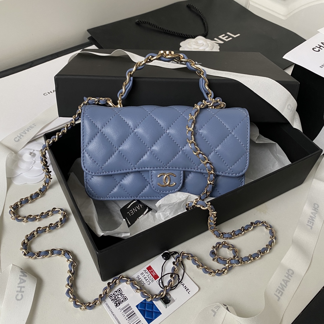 TOP CHANEL 23 Top Handle New Mobile Phone Bags 9.5X17X4 cm - 5 Colors