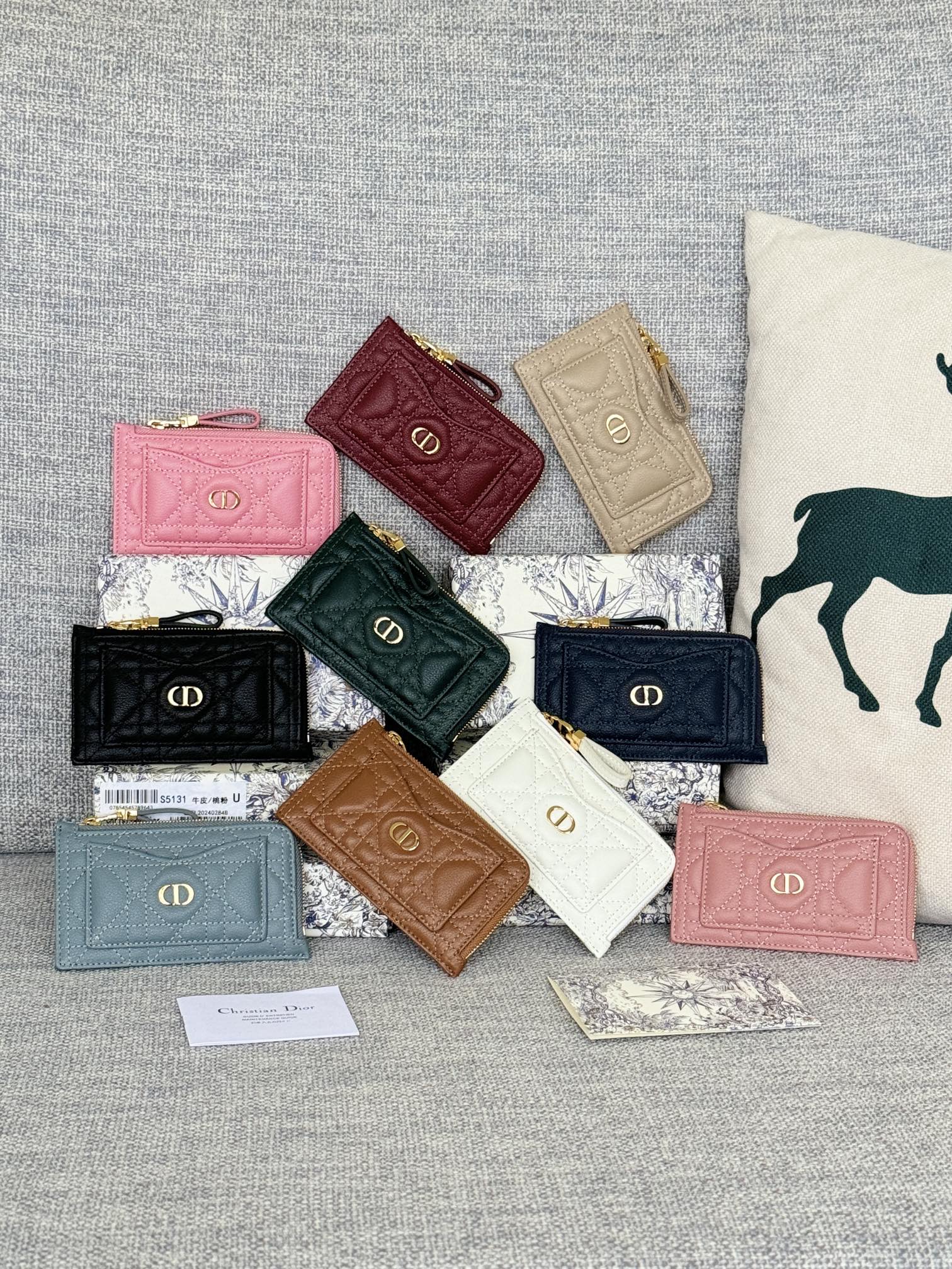 TOP Christian Dior Card Holder 13.5*8.5*1.5 cm - 10 Colour