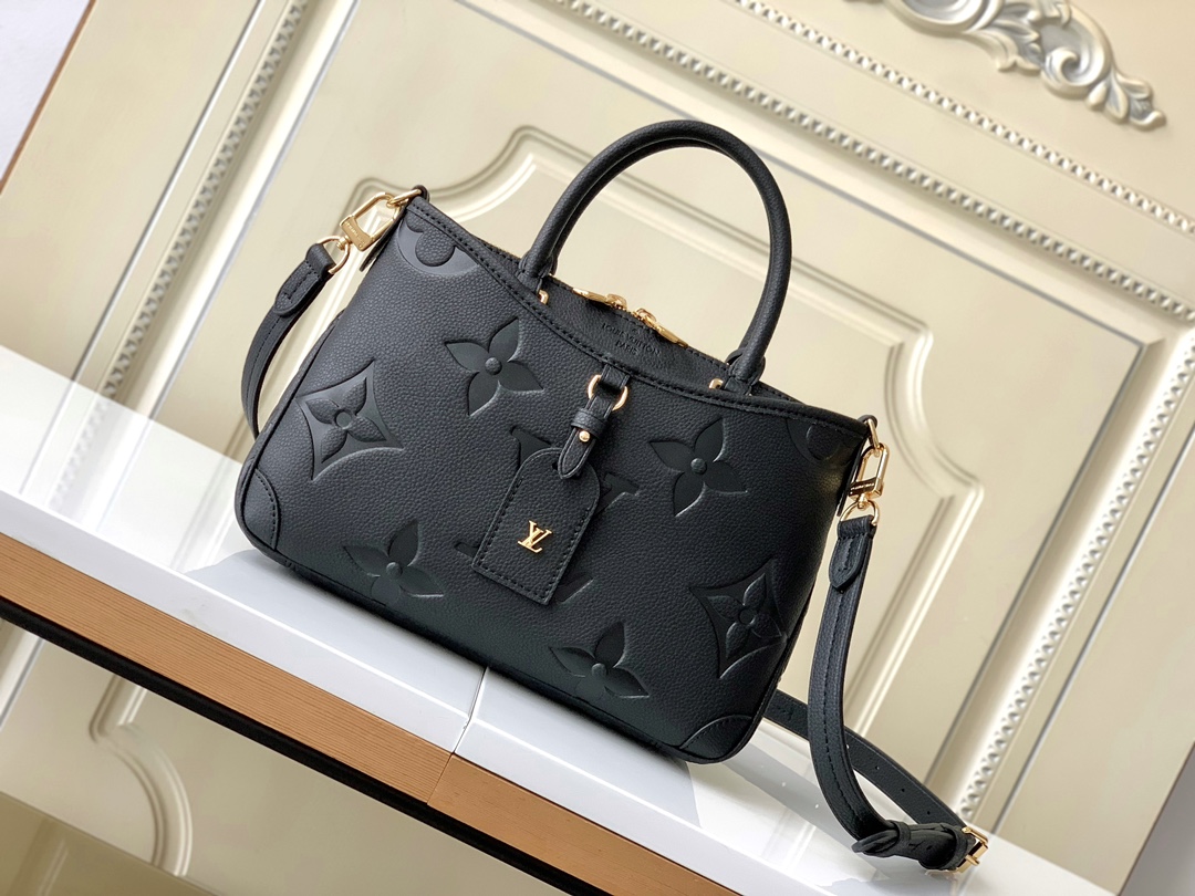 TOP Louis Vuitton LV  Small Bag Monogram Empreinte Embossed Leather 28 x 18 x 8 cm- 3 Colors