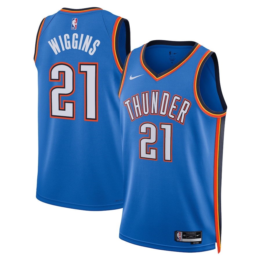Oklahoma City Thunder Aaron Wiggins Blue Jersey - Icon Edition