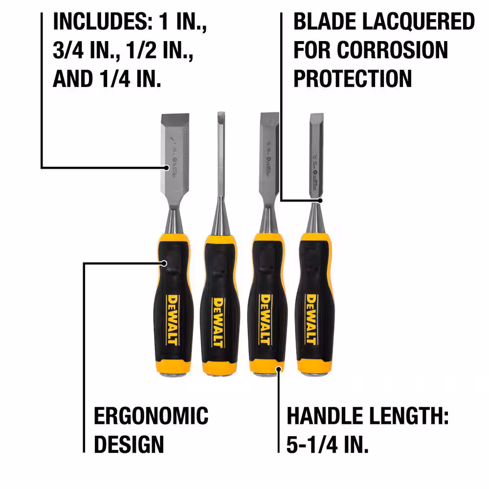 Wood Chisel Set (4-Piece)