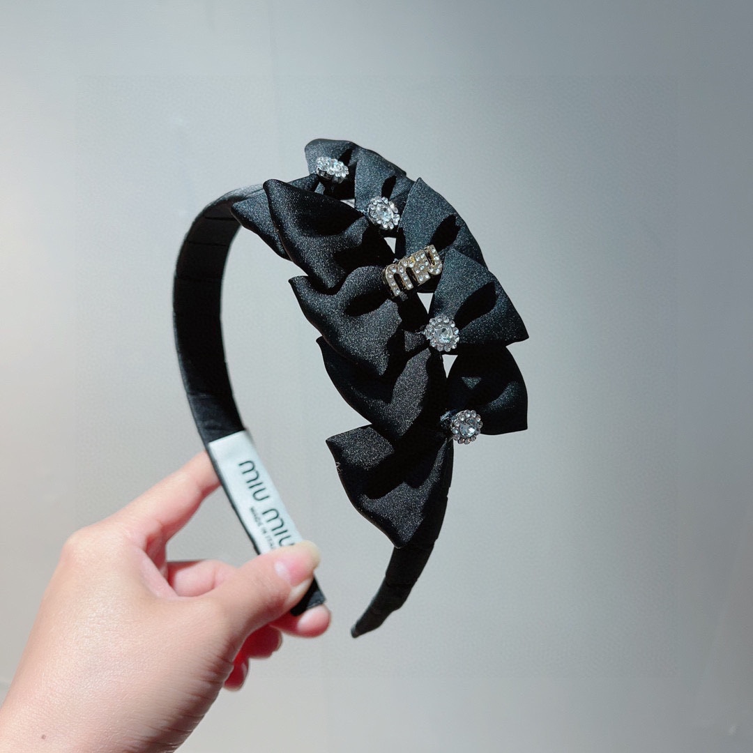 TOP Miu Miu Classical Hairband - Two Colors