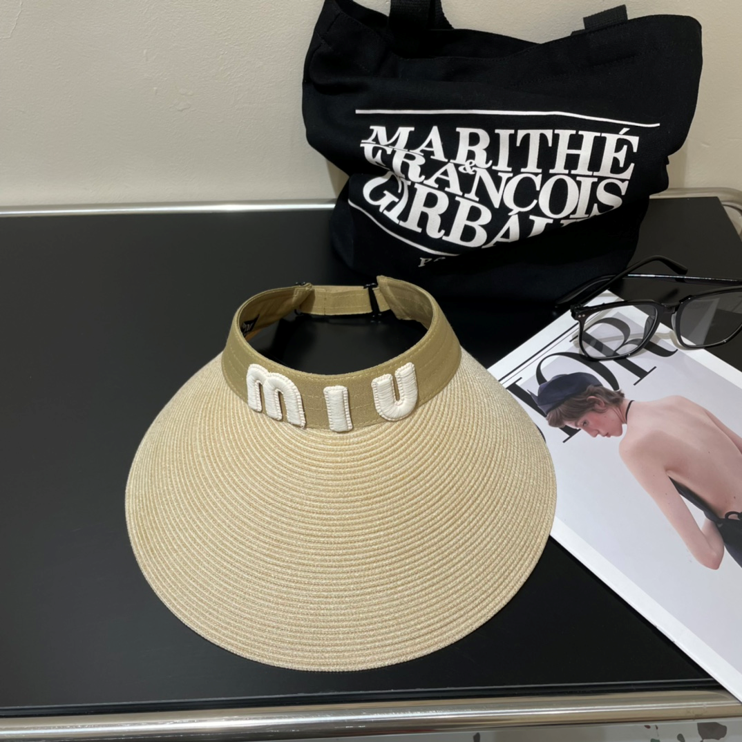 Miu Miu Empty Top Sun Hat  Sunhat （Replica）