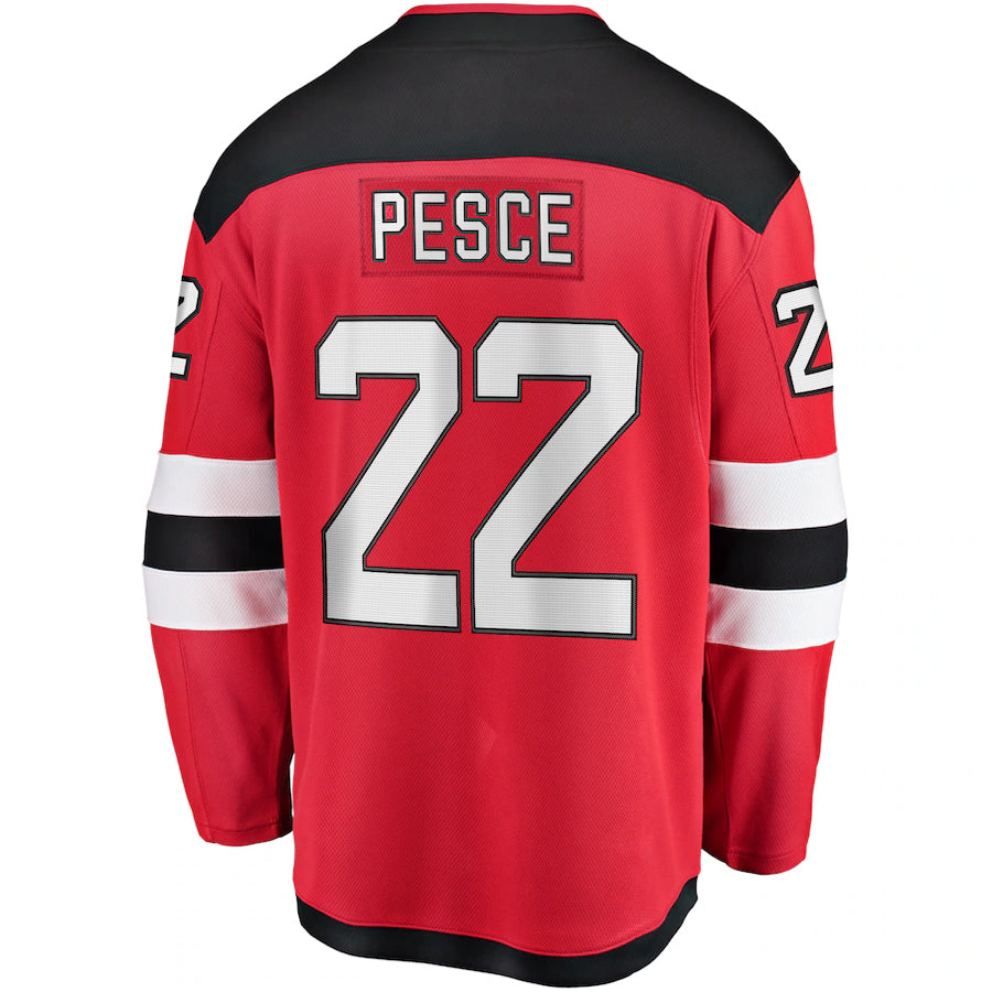 Brett Pesce New Jersey Devils NHL Fanatics Breakaway Home Jersey