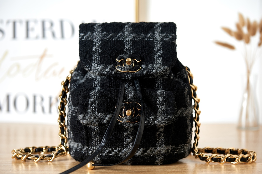 TOP CHANEL Duma Backpack 24x21x10cm -GHW-3 colors