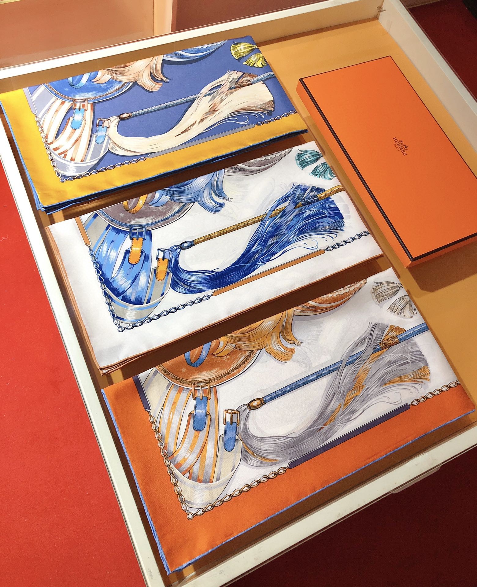 TOP HERMES Square Silk Scarf 90X90cm - 3 Colors