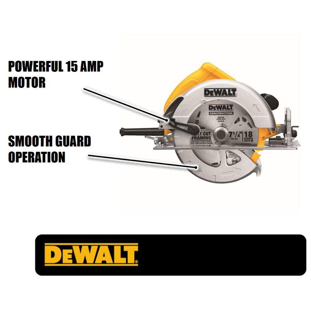 15 Amp Corded 7-1/4 in. Lightweight Circular Saw