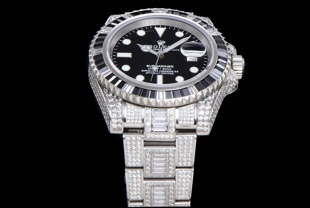 Rolex 904 Steel Submariner Luxury Full Diamond Special Edition Watch