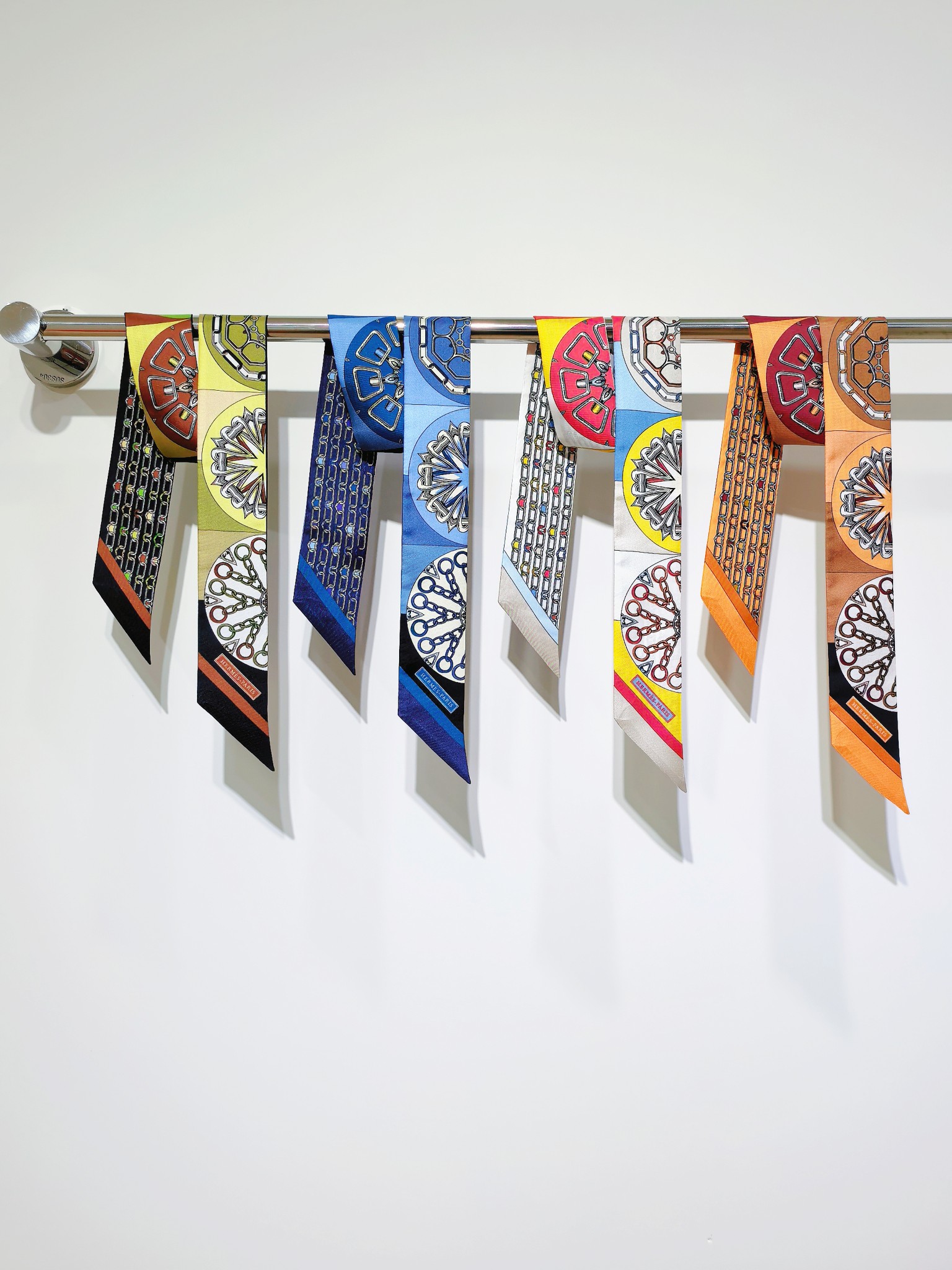 TOP HERMES Cavalcades Twilly Scarf 5x86cm - 4 Color