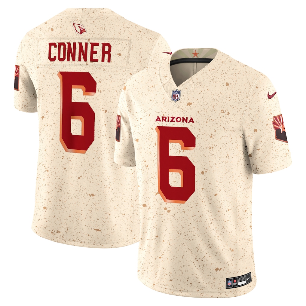 Men's James Conner Natural Arizona Cardinals 2025 Rivalries Collection Limited Jersey