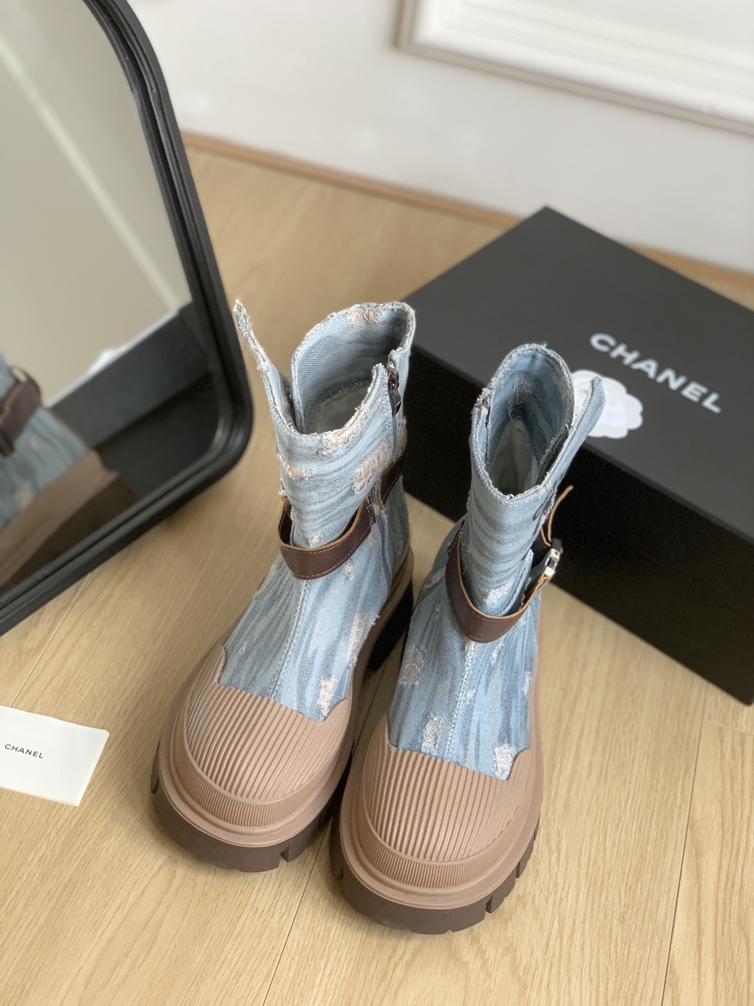 TOP CHANEL Canvas Boots - 3 Colors
