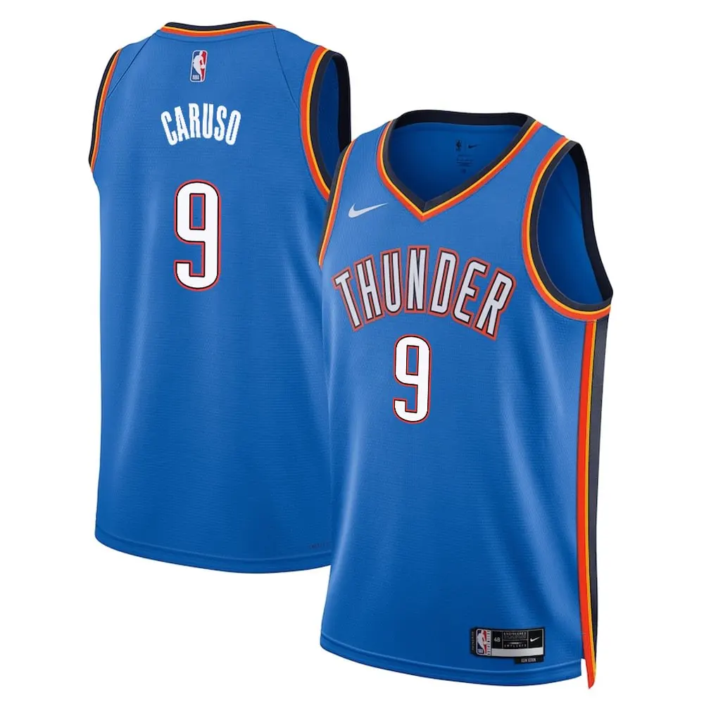 Oklahoma City Thunder Alex Caruso Blue Jersey - Icon Edition