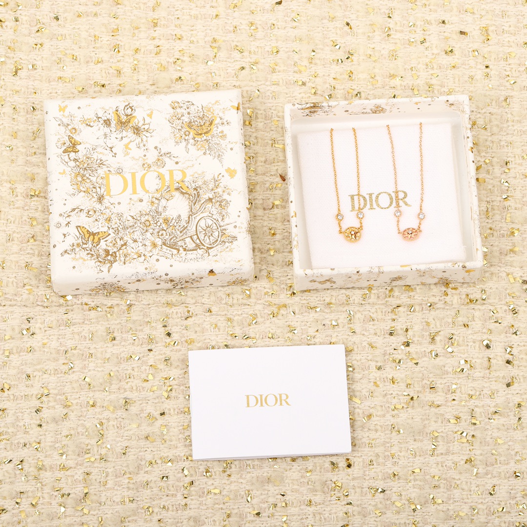TOP Christian Dior 30 Montaigne compass octagon necklace - 2 colors