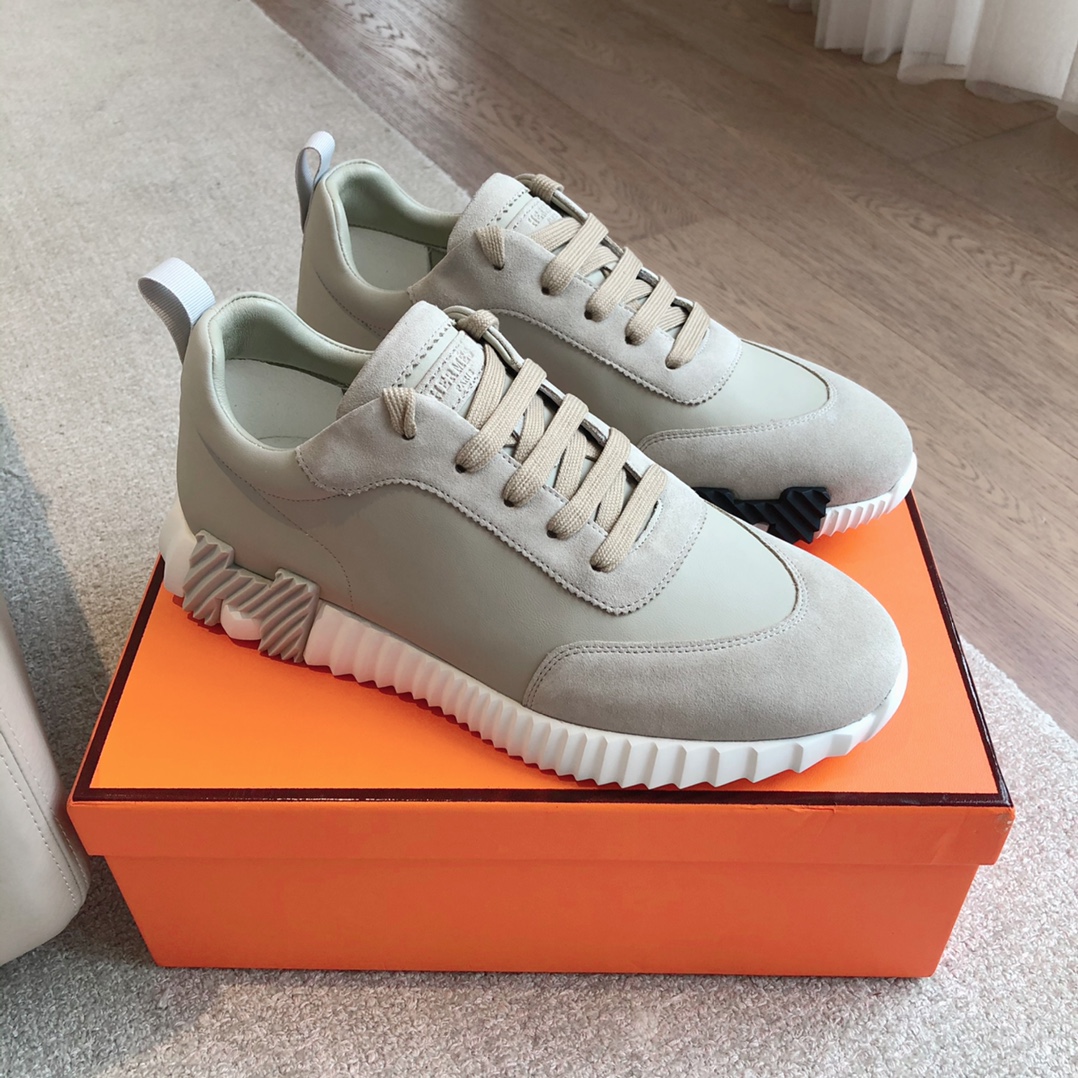 Hermès-trainers 2024 giga Leather low trainers  (Replica)