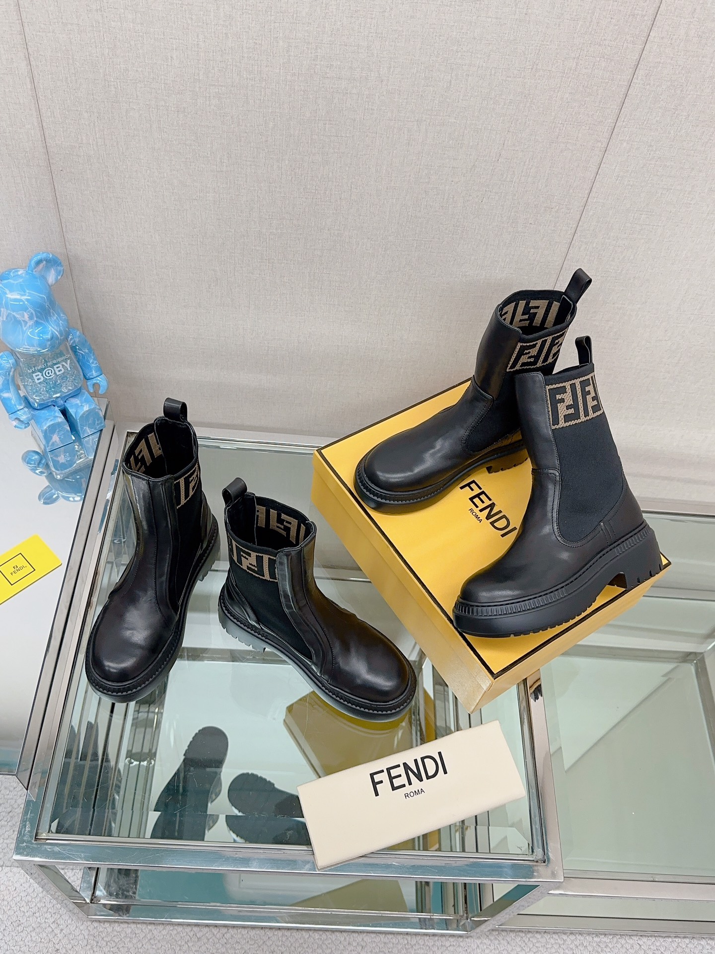 TOP FENDI Socks Thick Bottom Boots - Four Colors