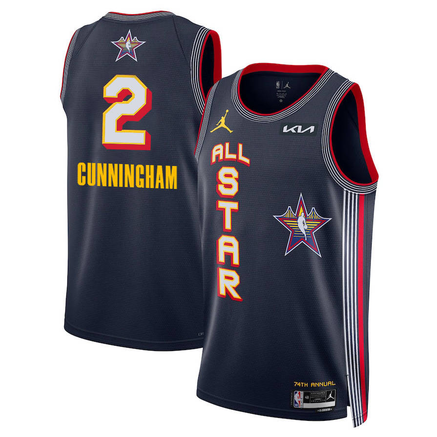 Cade Cunningham NBA 2025 All-Star Game Men's Custom Jersey - Navy Blue