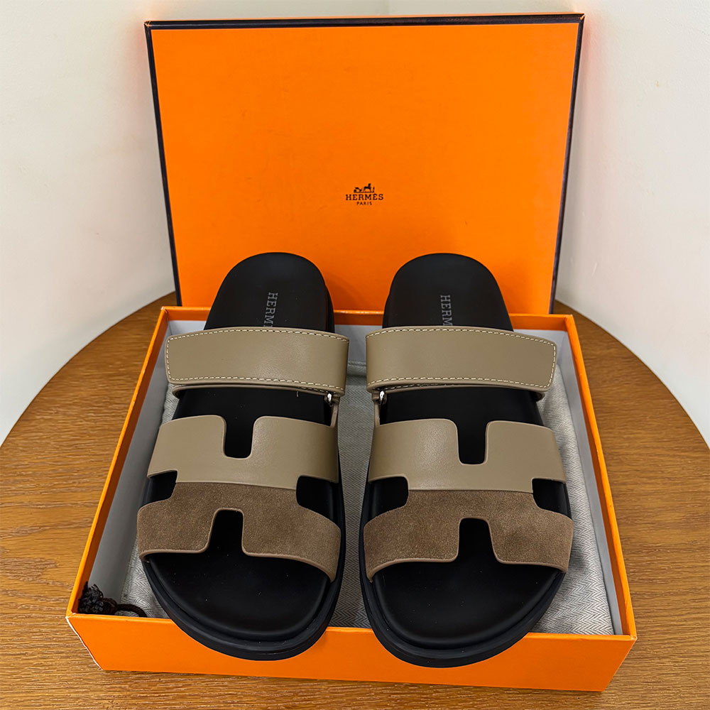 Hermès Chypre leather sandals （Replica）