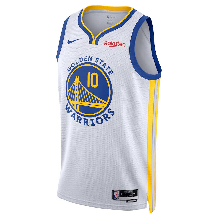 Jimmy Butler III White Golden State Warriors Badged Swingman Jersey - white
