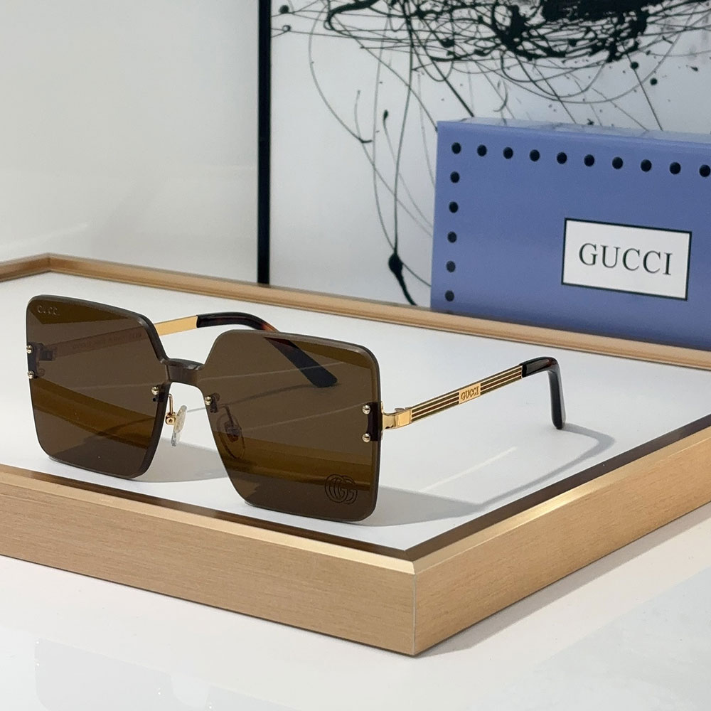 Gucci Stylish Frameless Design  sunglasses Top quality （Replica）