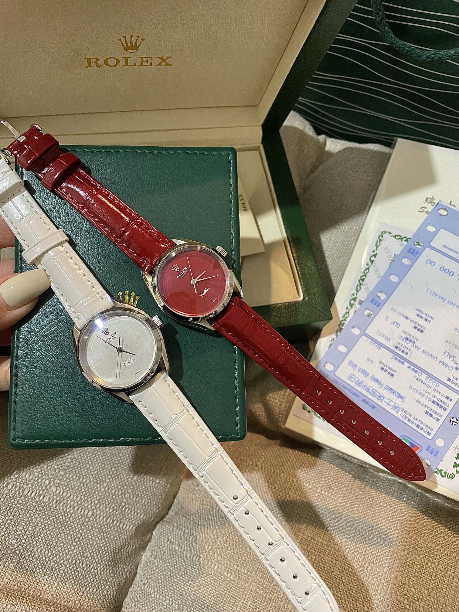 TOP ROLEX Watch with Silver Bezel 33mm - 4 Colors