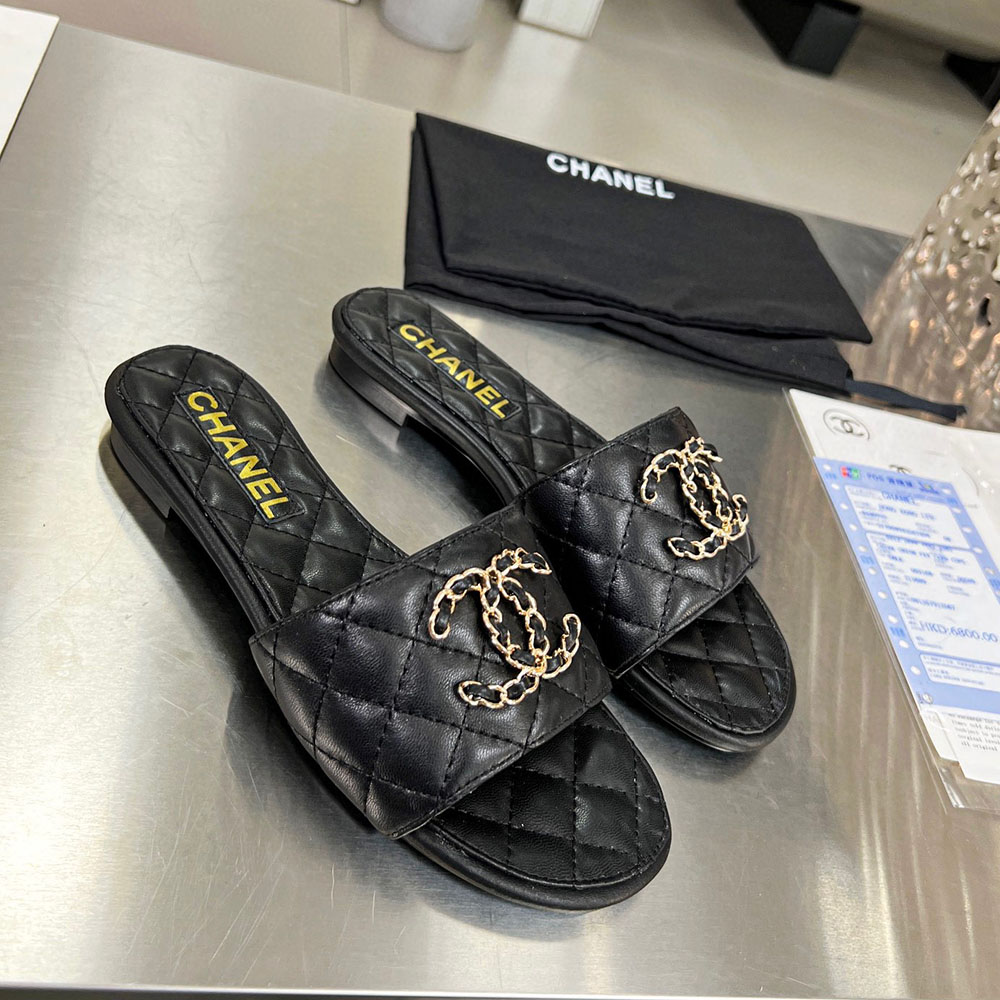 Chanel   Fashion Flat Sandals Slide(Replica)