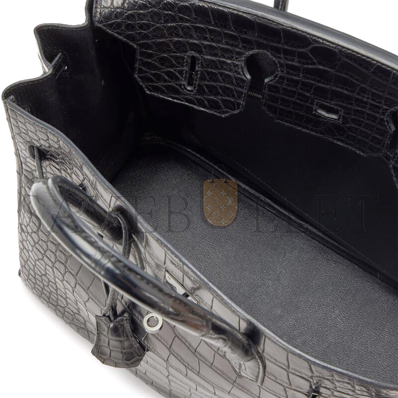 HERMÈS BIRKIN 35 SO BLACK MATTE ALLIGATOR 352011 (35*25*18cm)