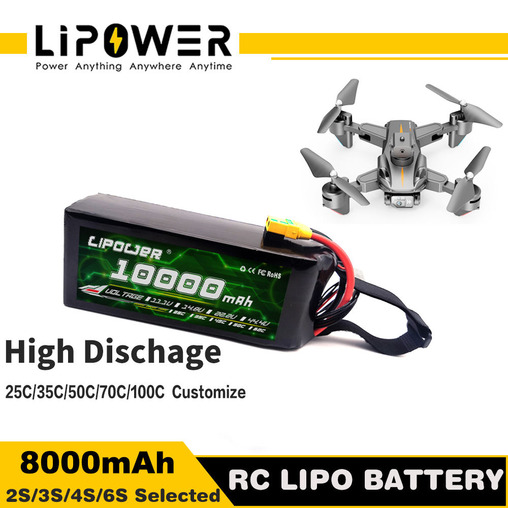 10000mAh 88000mAh customizable drone remote control  fat battery - lipowbattery