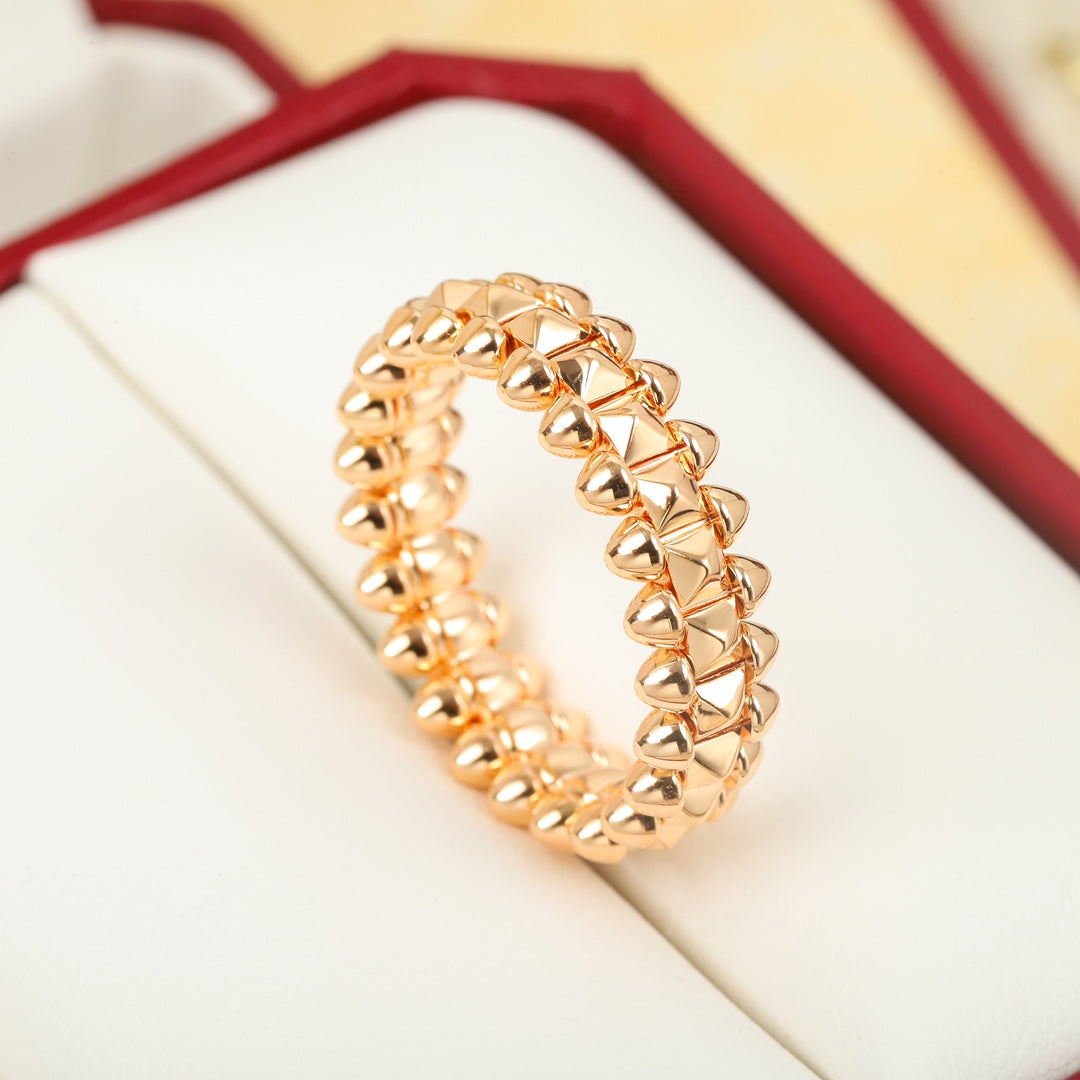 TOP Cartier Spike Class Ring - Rose Gold
