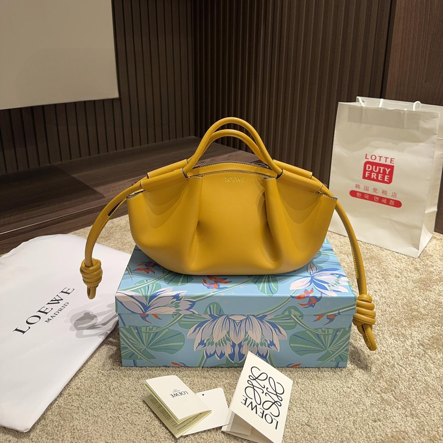 Loewe Shiny Nappa Calfskin Paseo Bag  (Replica)