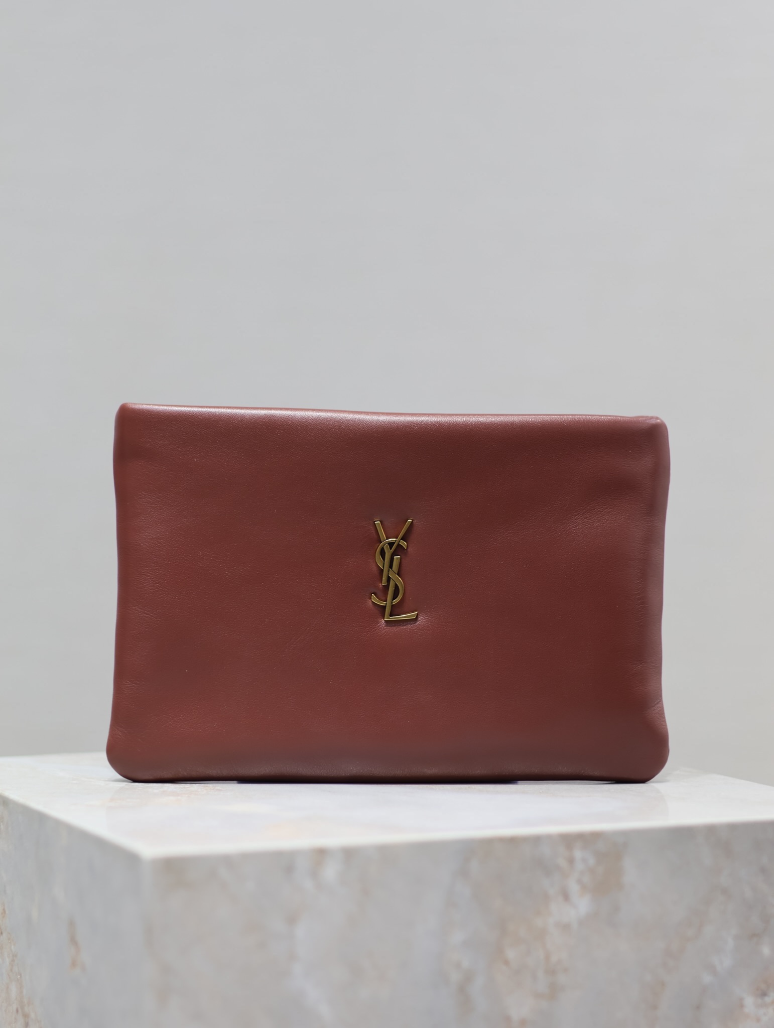 TOP Yves Saint Laurent YSL Le Calypso Cosmetic Bag Lambskin 23×16×3cm/30x15x3.5cm/30x22x3cm - Red