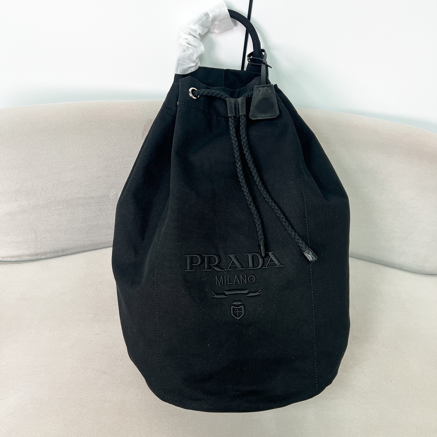 TOP PRADA Drawstring Canvas Travel Bag 34 x 55x 34 cm - 3 Colors