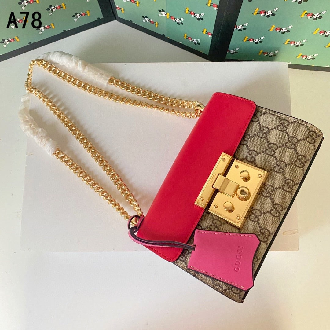 TOP GUCCI Padlock Small Shoulder Bag - PINK