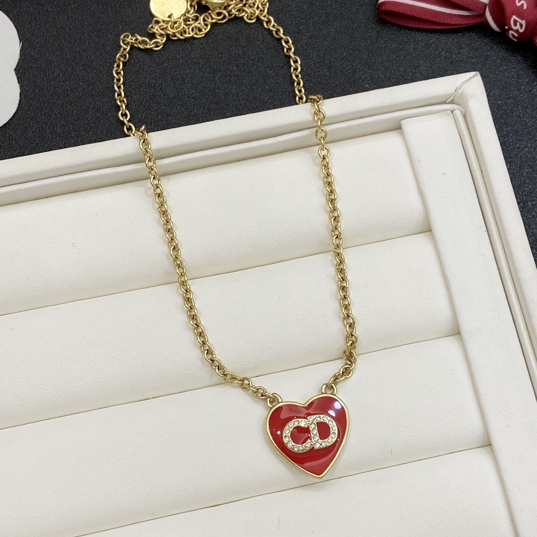 TOP Christian Dior Heart  Necklace - 3 colors