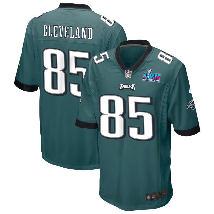 Tyrie Cleveland Philadelphia Eagles  Super Bowl LVII Game Jersey - Midnight Green