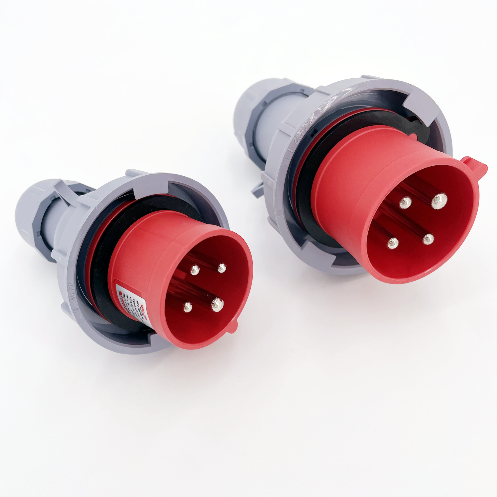 Electrical Charging Input Connector for T40-T70P-T100 Drones 3P+E 16A-32A 415V IP67 4-Pin Plug (PC+Copper)
