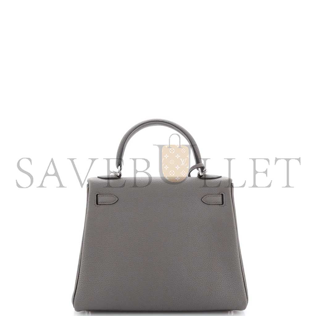 HERMÈS KELLY 28 TOGO WITH PALLADIUM HARDWARE (28*22*10cm)