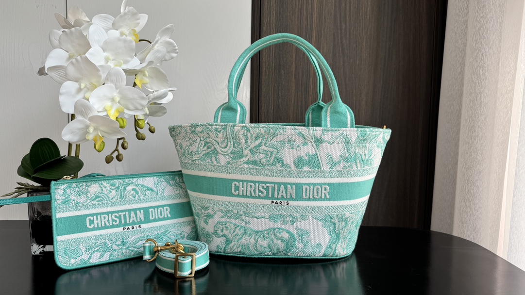 TOP Christian Dior Vegetable Basket Bags 27*20*8cm - 6 Colour