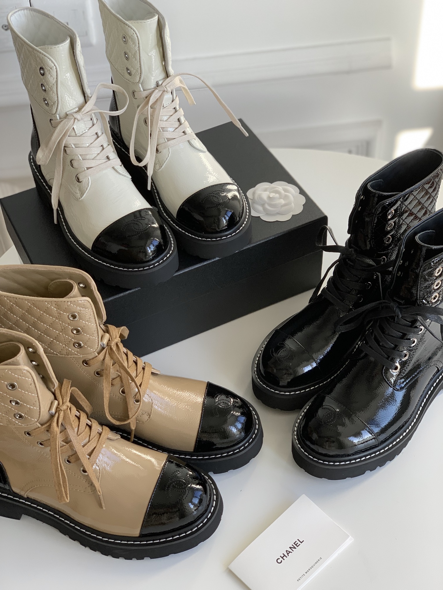 TOP CHANEL Classic Sheepskin Short Boots - 3 Colors