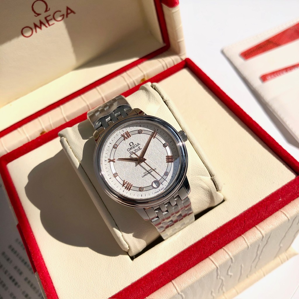 TOP OMEGA 32.7 mm De Ville Ladies Mechanical Watch - 3 Colors