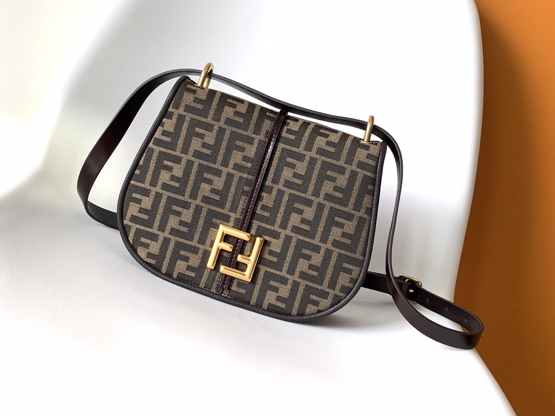 TOP FENDI C'Mon Bag 25-7-20cm  - Brown
