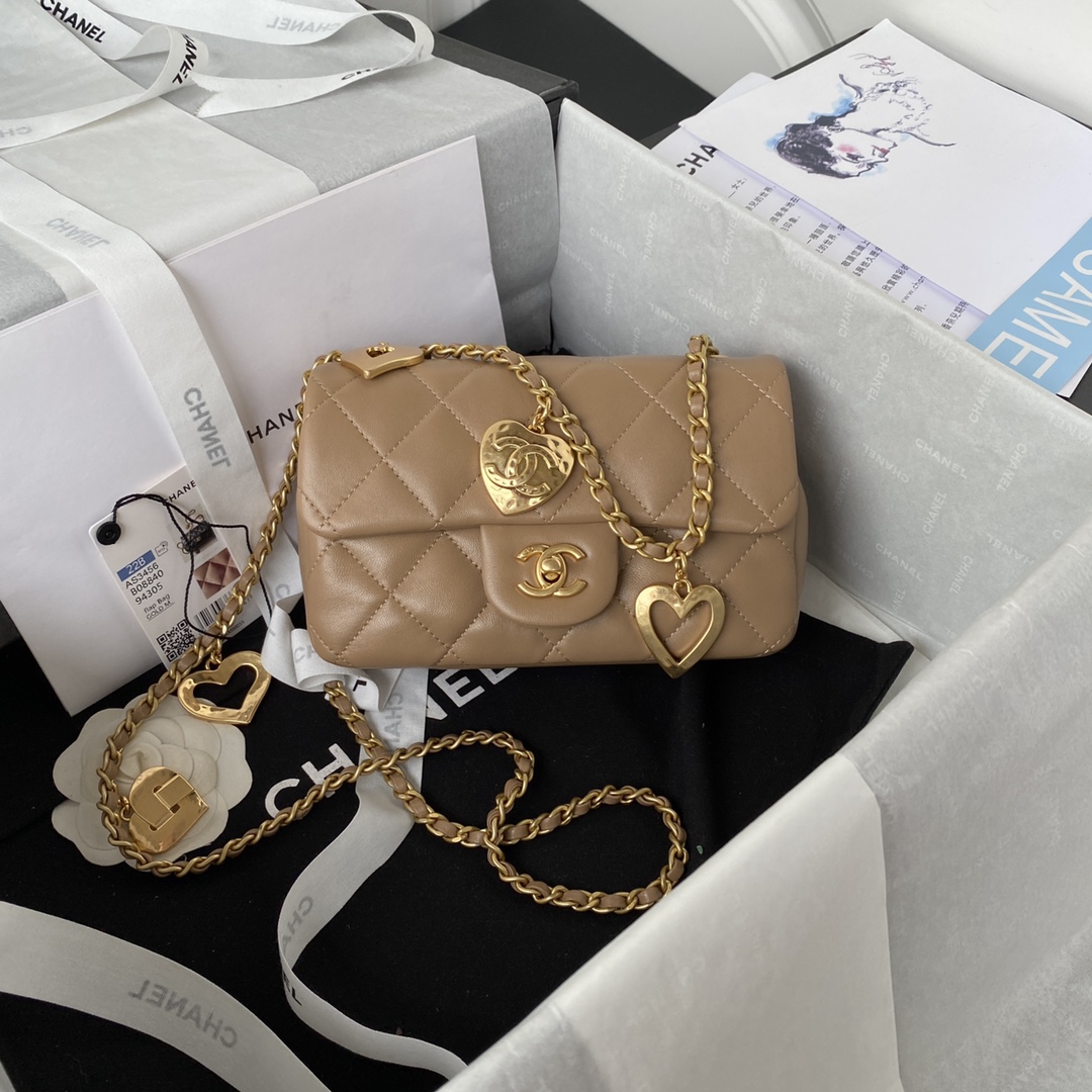 TOP CHANEL Classic Flap Bag 12*19*7cm - GHW - 3 Color