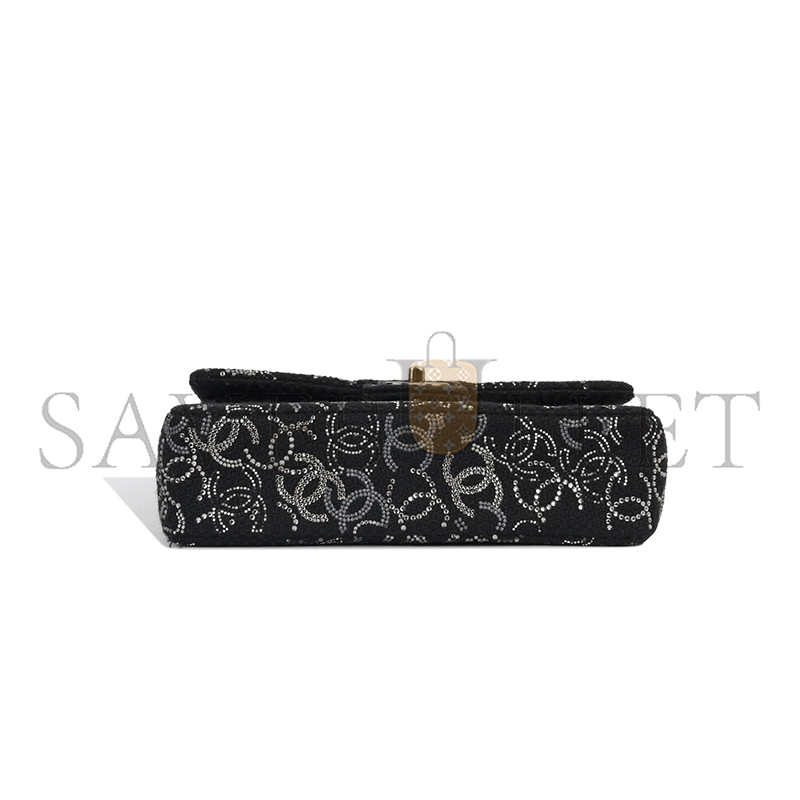 CHANEL STRASS CRYSTAL MEDIUM CLASSIC FLAP BAG (25.5*15.5*6.5cm)
