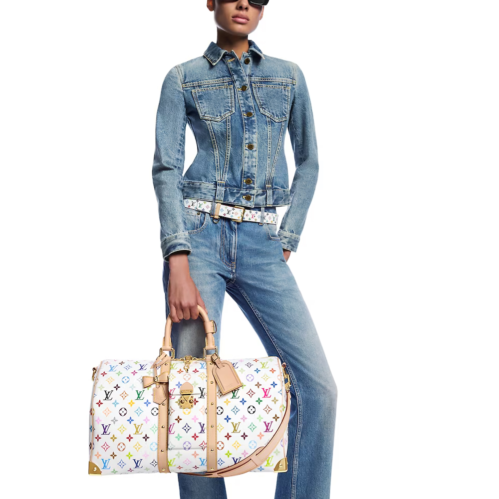 Louis Vuitton LV x TM KEEPALL BANDOULIÈRE 45 Travel Bag (10A Mirror Version)