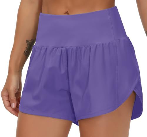 Best-selling women's sports running shorts, high-waisted, faux two-piece with zipper pockets, yoga pants levelkeen