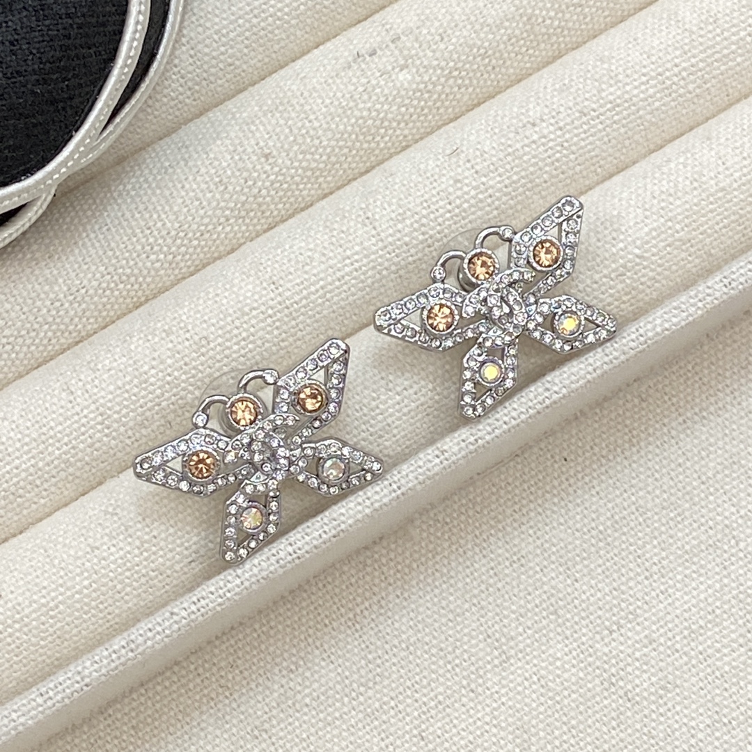 TOP CHANEL Butterfly Earrings- 3 Colors