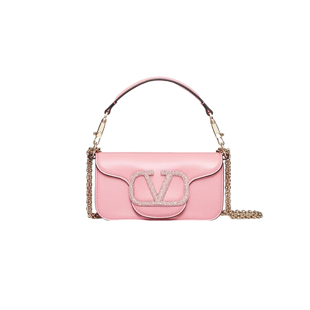 Valentino Garavani Locò Small Shoulder Bag With Jewel Logo（10A Mirror Version）
