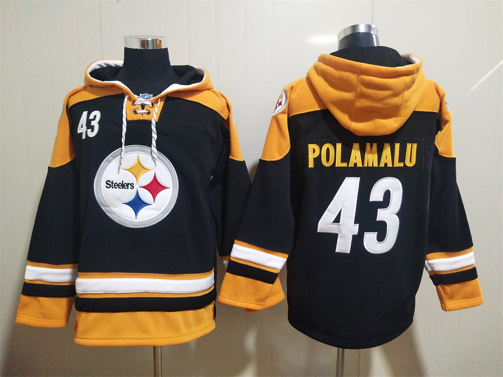Pittsburgh Steelers Hoodie #43 POLAMALU