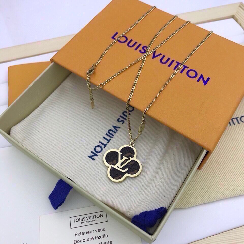 TOP Louis Vuitton LV Necklace - Gold